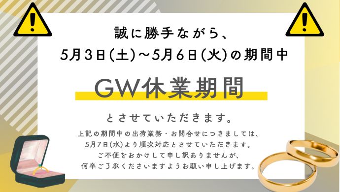 GW休業