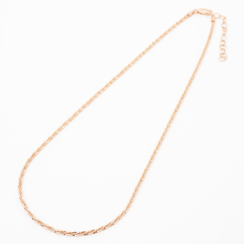 【クリックポスト便対応】【イタリア製】【DIBI社】シルバー925/SILVER/シルバー ピンクゴールド ネックレス クロスチェーン 1069-NS09 【クリックポスト便対応】【イタリア製】【DIBI社】シルバー925/SILVER/シルバー ピンクゴールド ネックレス クロスチェーン 1069-NS09