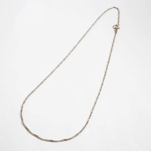 純プラチナ ネックレス スクリューチェーン 40cm