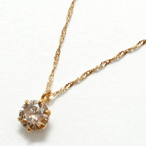 【送料無料】【日本製】ダイヤモンド ペンダント 0.35ct 純金台/K24 18金/K18 スクリューチェーン/ネックレス　1936-PP12
