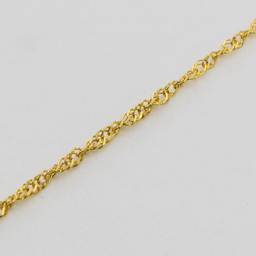 【送料無料】【日本製】純金 ネックレス スクリュー チェーン グラデーション/中太 Ｋ24(刻印) 50cm 2.2ｇ ゴールド　2149-NG14