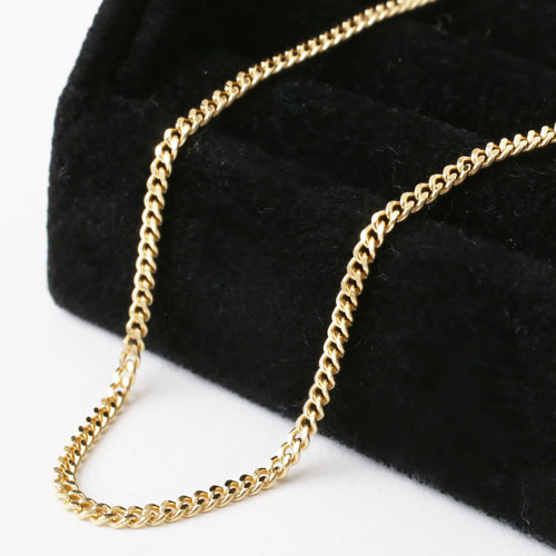 桜 印 〜3/28価格【18金チェーンネックレス 8g】42㎝ ゴールド750