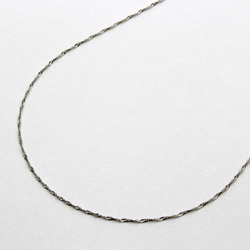 プラチナ ネックレス スクリュー チェーン 42cm 0.7ｇ　  0507-NP08