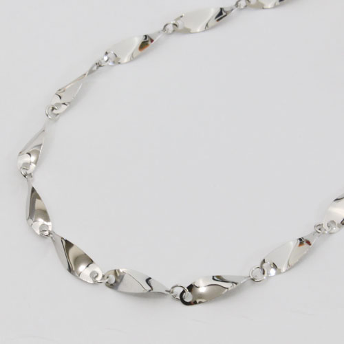【純Pt刻印入り】最高級ジュエリー!純プラチナ(純Pt)ブレスレット ひねり パーツ 18cm 2.2g 0937-BP14